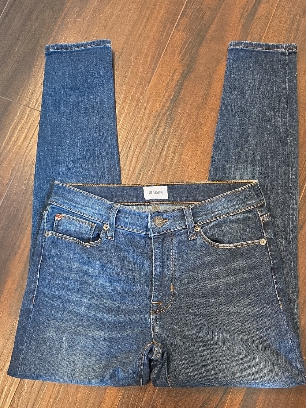 Hudson Jeans Women's Blue Stretch Denim Natalie Super Skinny 27